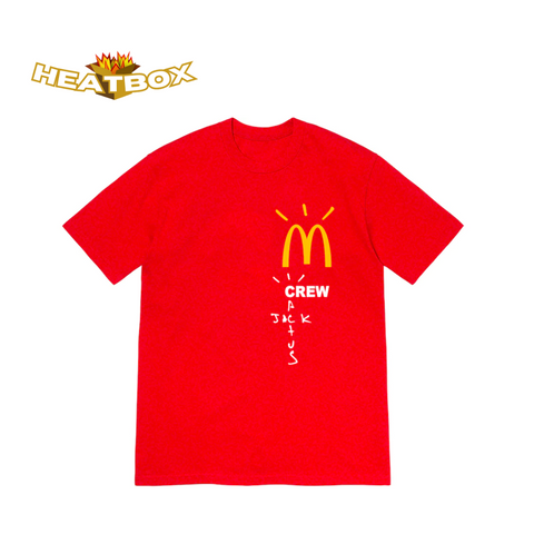 Travis Scott x Mcdonalds "Crew" T-Shirt Red