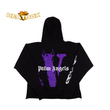 Vlone x Palm Angels Hoodie Black/Purple