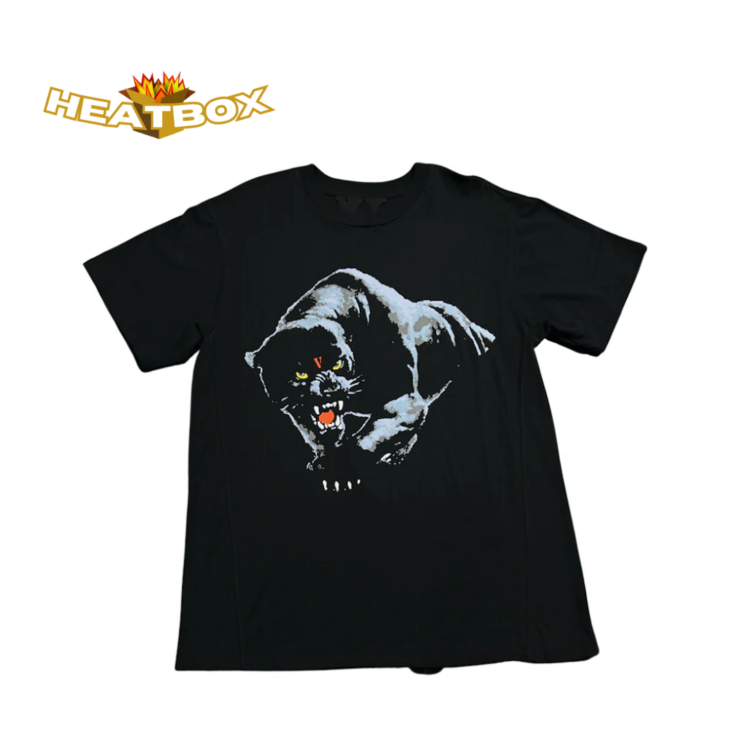 Vlone buy black panther tee Miami pop up